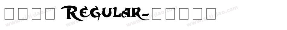 腾讯字体 Regular字体转换